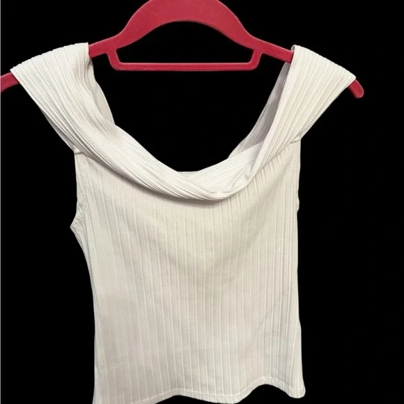 Madewell White Ribbed Tank Top - Picture 3 of 5